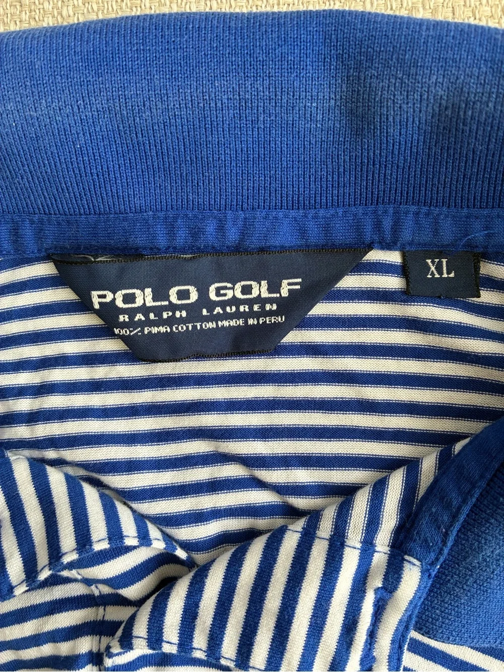 Vintage Ralph Lauren Polo Men’s XL Polo Golf 100% Pima Cotton